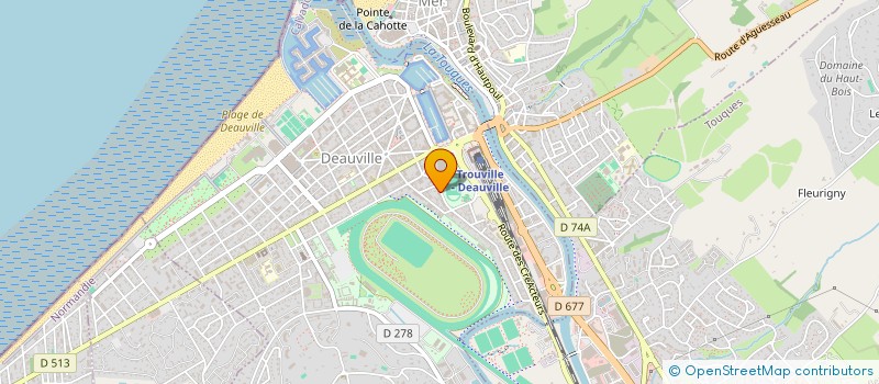 localisation de l'entreprise MADAME VALERIE LELIEVRE  DEAUVILLE