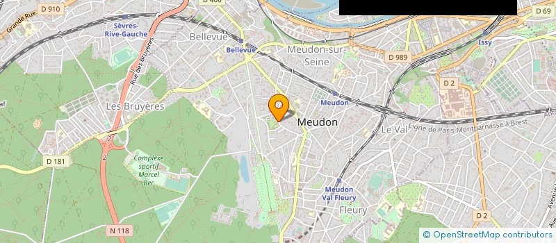 localisation de l'entreprise MADAME VALERIE LEMENAGER à MEUDON
