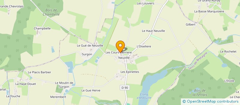 localisation de l'entreprise MADAME VALERIE LEMESLE  ANDOUILLE-NEUVILLE