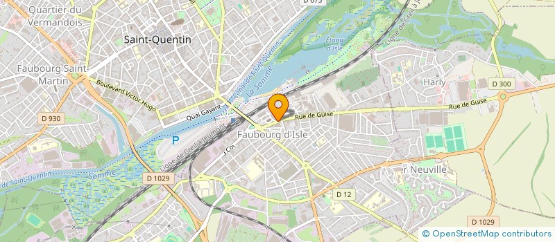 localisation de l'entreprise MADAME VALERIE LENOIR à SAINT-QUENTIN