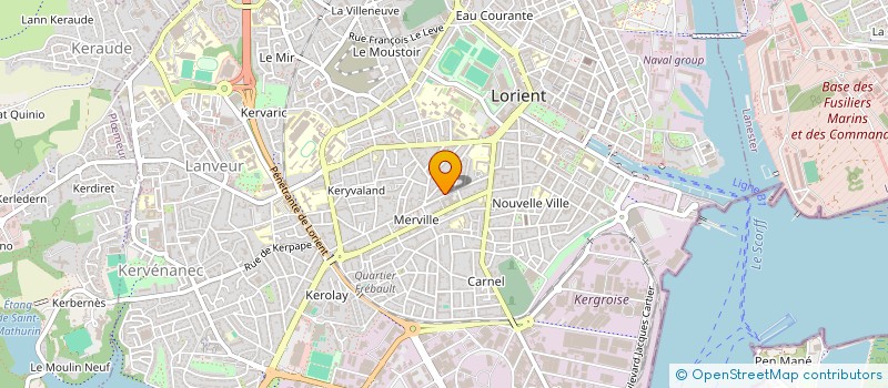 localisation de l'entreprise MADAME VALERIE LEPAUL à LORIENT