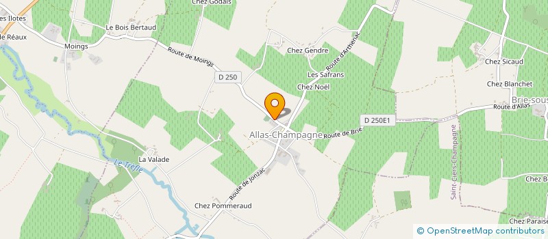 localisation de l'entreprise MADAME VALERIE LERAT  REAUX SUR TREFLE