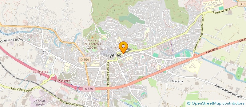 localisation de l'entreprise MADAME VALERIE LESAGE  HYERES