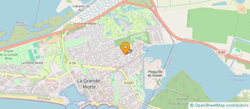 localisation de l'entreprise MADAME VALERIE LESAGE à LA GRANDE-MOTTE