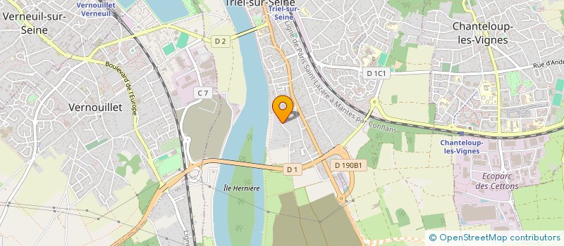 localisation de l'entreprise MADAME VALERIE LESSERTEUR à TRIEL-SUR-SEINE