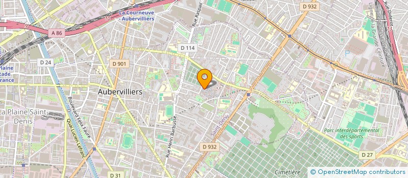 localisation de l'entreprise MADAME VALERIE LESSERTISSEUR à AUBERVILLIERS
