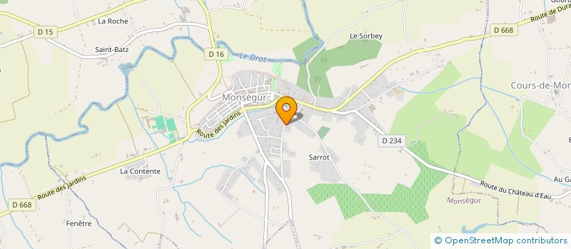 localisation de l'entreprise MADAME VALERIE LESUEUR  MONSEGUR