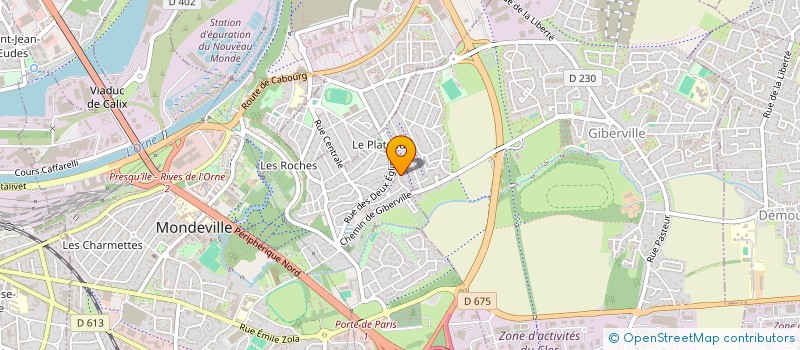 localisation de l'entreprise MADAME VALERIE LEVERGNEUX  MONDEVILLE