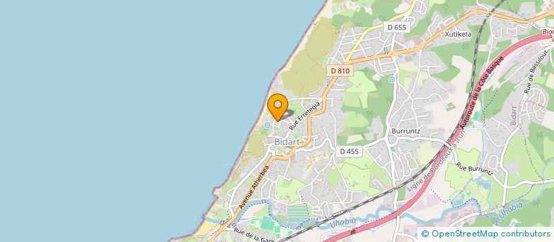 localisation de l'entreprise MADAME VALERIE LEVY  BIDART