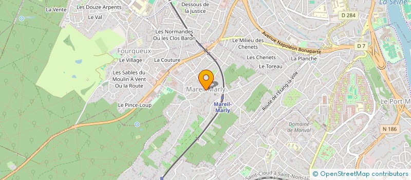 localisation de l'entreprise MADAME VALERIE LHOMME  MAREIL-MARLY