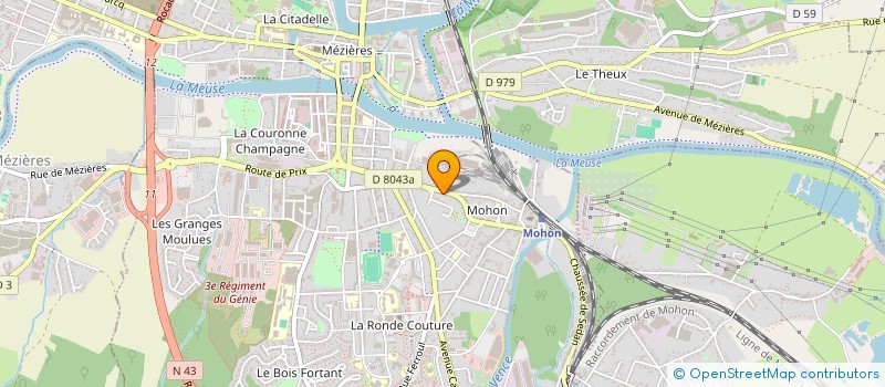 localisation de l'entreprise MADAME VALERIE LHUIRE  CHARLEVILLE MEZIERES