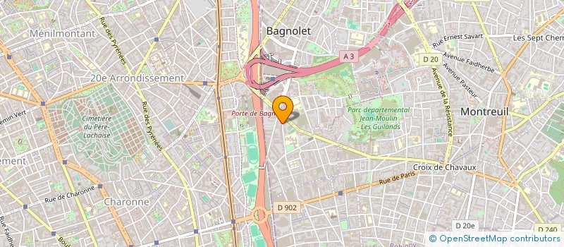 localisation de l'entreprise MADAME VALERIE LIEVENS à BAGNOLET