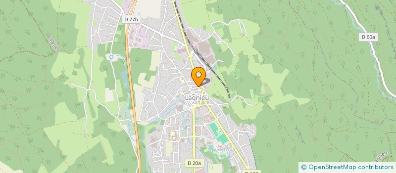 localisation de l'entreprise MADAME VALERIE LIONNET  LAGNIEU