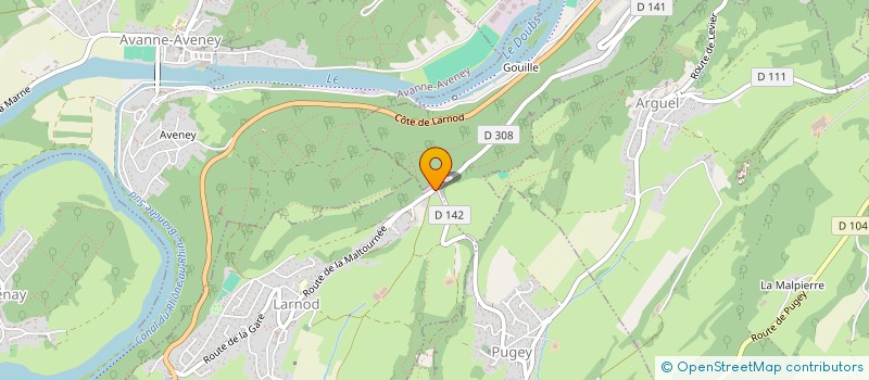 localisation de l'entreprise MADAME VALERIE LISE-JEANNE CHAMEAU  LARNOD