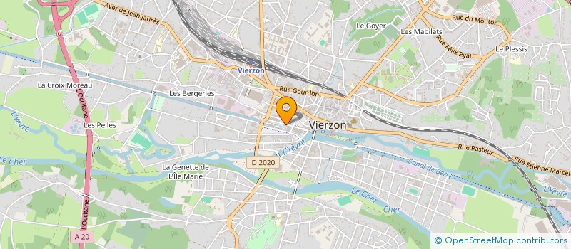 localisation de l'entreprise MADAME VALERIE LIVERNAULT  VIERZON