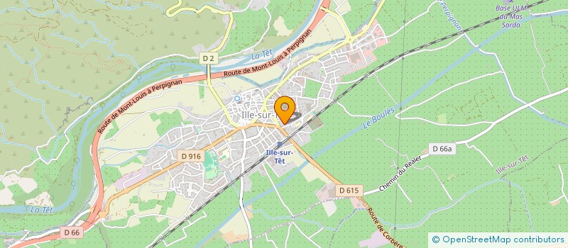 localisation de l'entreprise MADAME VALERIE LLAMAS  ILLE SUR TET