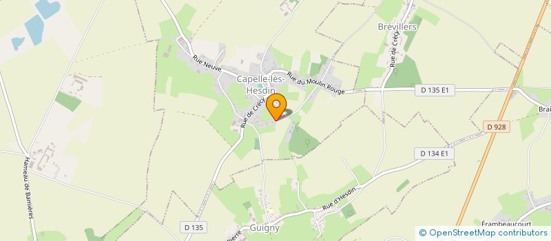 localisation de l'entreprise MADAME VALERIE LOBEL  CAPELLE-LES-HESDIN