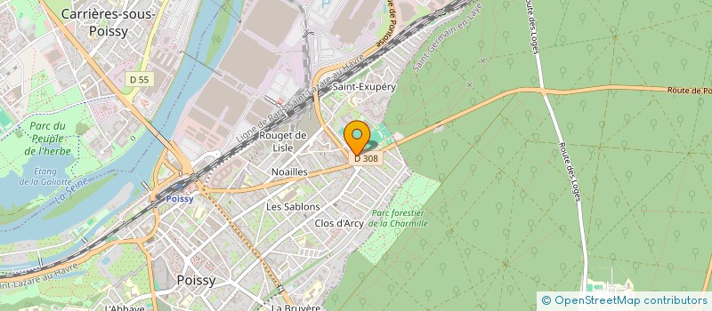 localisation de l'entreprise MADAME VALERIE LOCHEREAU  POISSY