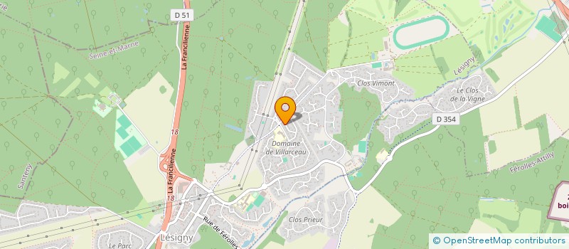 localisation de l'entreprise MADAME VALERIE LOIR  LESIGNY