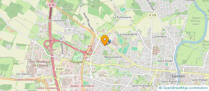 localisation de l'entreprise MADAME VALERIE LOIR  SAINTES