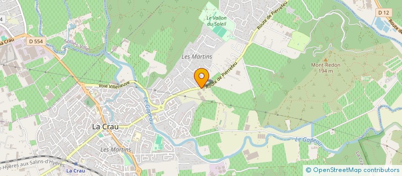 localisation de l'entreprise MADAME VALERIE LONG  LA CRAU