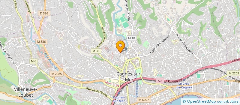 localisation de l'entreprise MADAME VALERIE LORIDON à CAGNES-SUR-MER