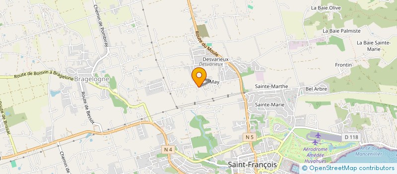 localisation de l'entreprise MADAME VALERIE LUCAS  SAINT-FRANCOIS