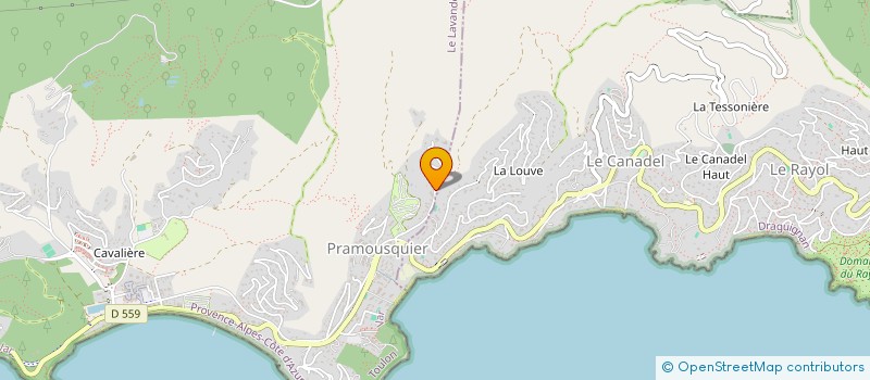 localisation de l'entreprise MADAME VALERIE LUNETEAU à LE LAVANDOU