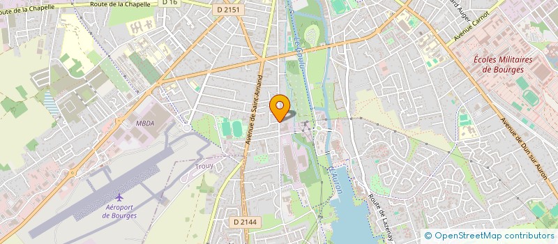 localisation de l'entreprise MADAME VALERIE LUTZ  BOURGES