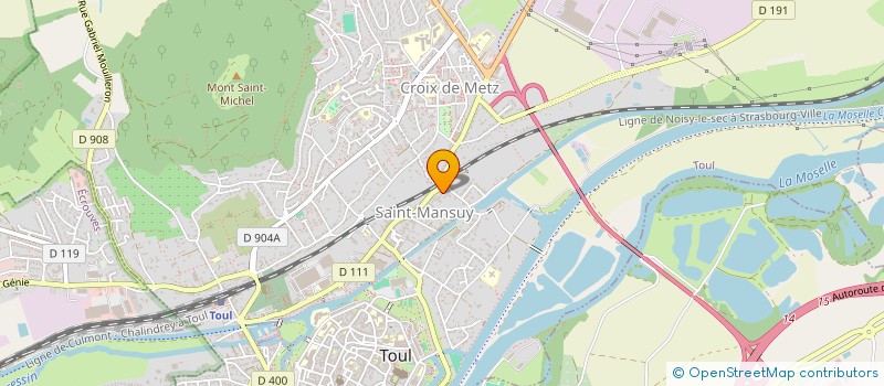 localisation de l'entreprise MADAME VALERIE MACEL  TOUL