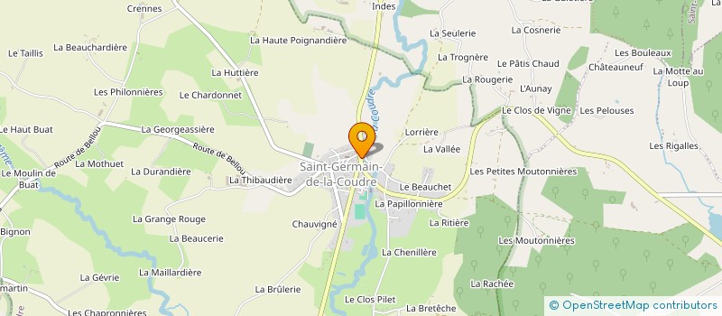 localisation de l'entreprise MADAME VALERIE MACHACEK à SAINT-GERMAIN-DE-LA-COUDRE