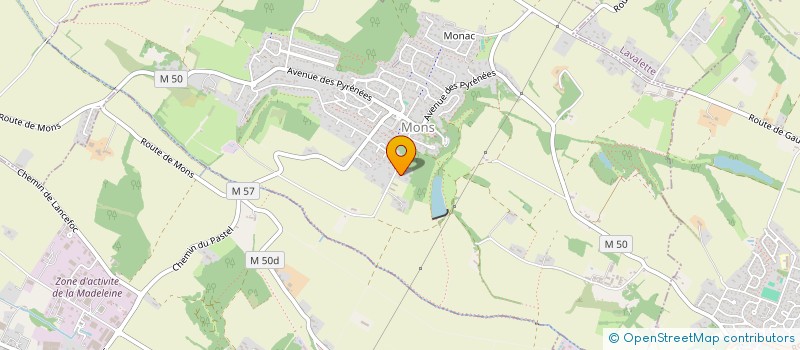 localisation de l'entreprise MADAME VALERIE MACQUET  MONS