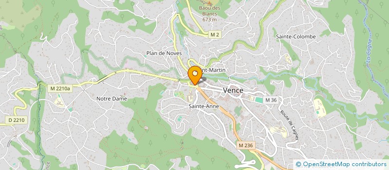 localisation de l'entreprise MADAME VALERIE MADEC  VENCE