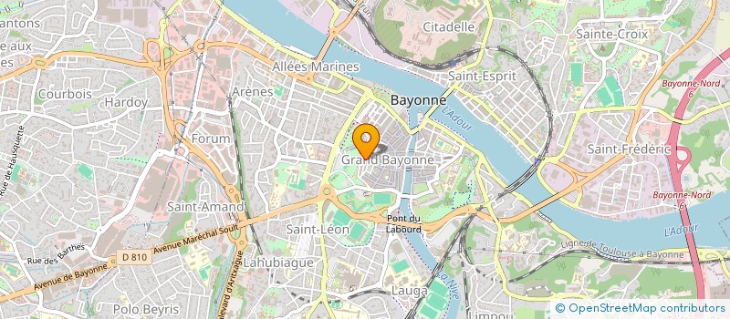 localisation de l'entreprise MADAME VALERIE MADESCLAIRE à BAYONNE