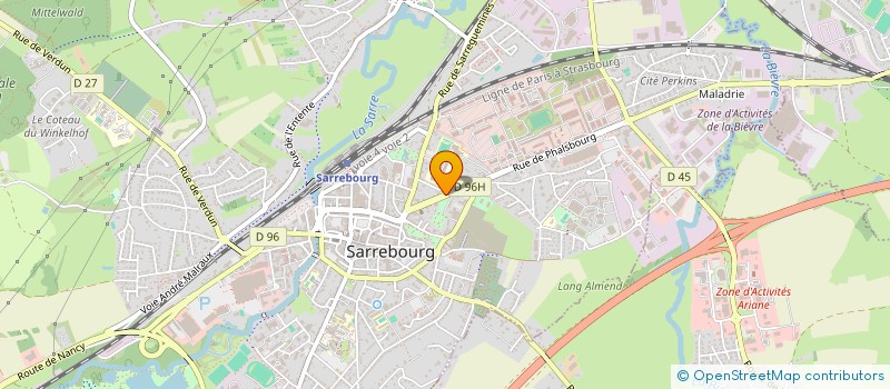 localisation de l'entreprise MADAME VALERIE MAETZ à SARREBOURG