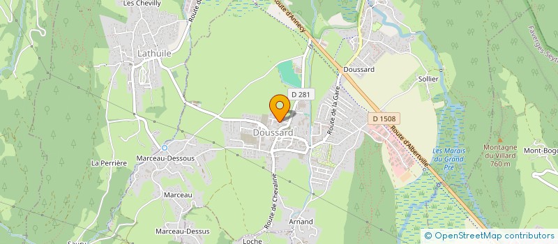 localisation de l'entreprise MADAME VALERIE MAGNIEN  DOUSSARD