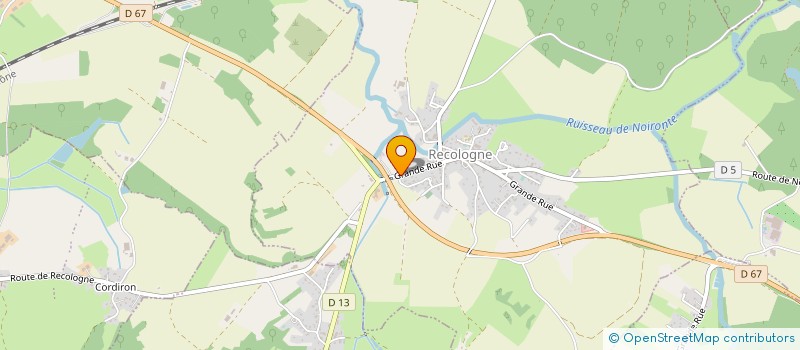 localisation de l'entreprise MADAME VALERIE MAGNIN à RECOLOGNE