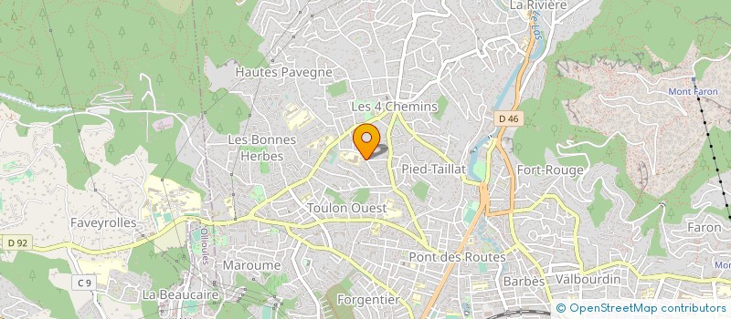 localisation de l'entreprise MADAME VALERIE MAILLAND  TOULON