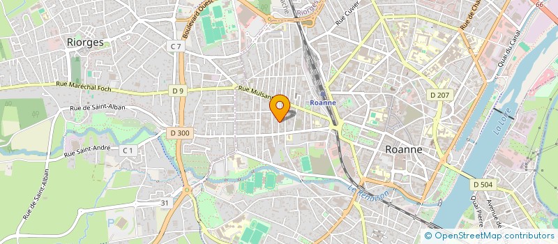 localisation de l'entreprise MADAME VALERIE MAILLARD  ROANNE