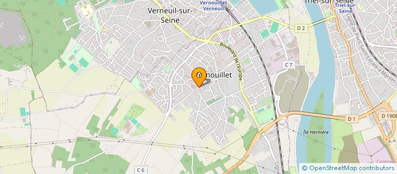 localisation de l'entreprise MADAME VALERIE MAINAUD  VERNOUILLET