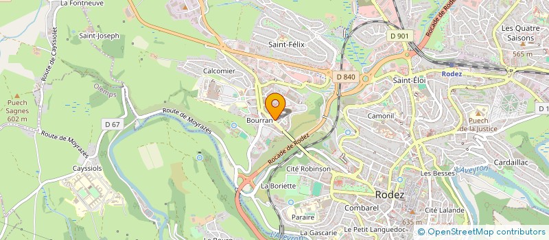 localisation de l'entreprise MADAME VALERIE MALATERRE  RODEZ