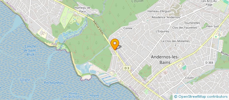 localisation de l'entreprise MADAME VALERIE MANAUD  ANDERNOS-LES-BAINS