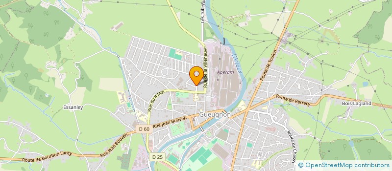 localisation de l'entreprise MADAME VALERIE MANCA  GUEUGNON