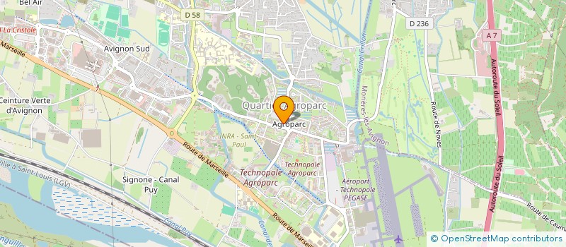 localisation de l'entreprise MADAME VALERIE MANGIN  AVIGNON