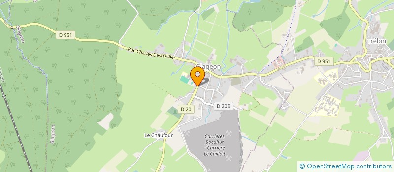 localisation de l'entreprise MADAME VALERIE MANSSENS  GLAGEON