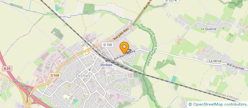 localisation de l'entreprise MADAME VALERIE MARCEL  ORCHIES