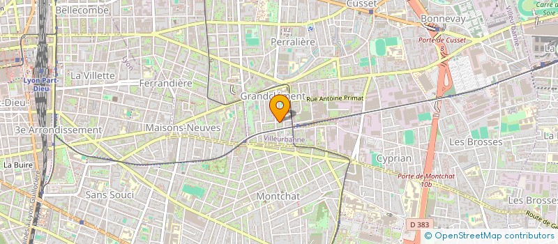 localisation de l'entreprise MADAME VALERIE MARCELLIN  VILLEURBANNE