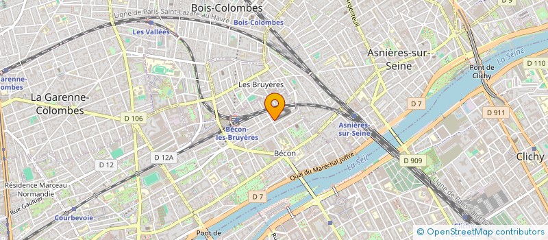 localisation de l'entreprise MADAME VALERIE MARCHAND à COURBEVOIE