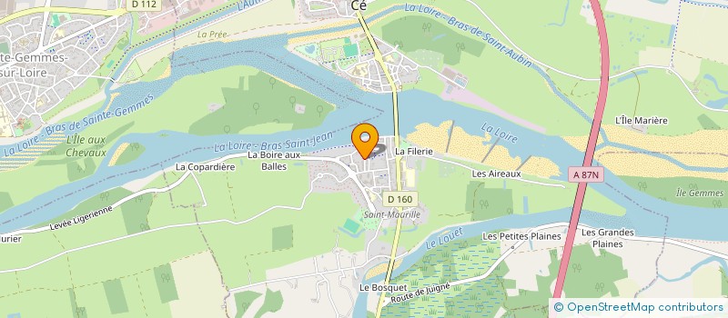 localisation de l'entreprise MADAME VALERIE MARCHAND  LES PONTS-DE-CE