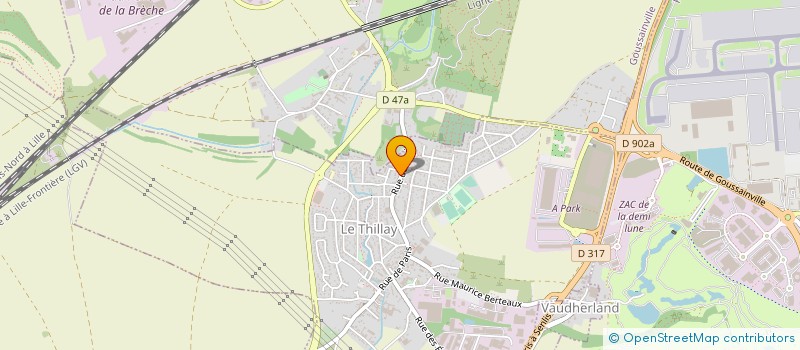 localisation de l'entreprise MADAME VALERIE MARCHAND  LE THILLAY